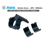 RIG3L Ring Rail - 25 - 30mm for torches, scopes and lasers - Hunt The Night