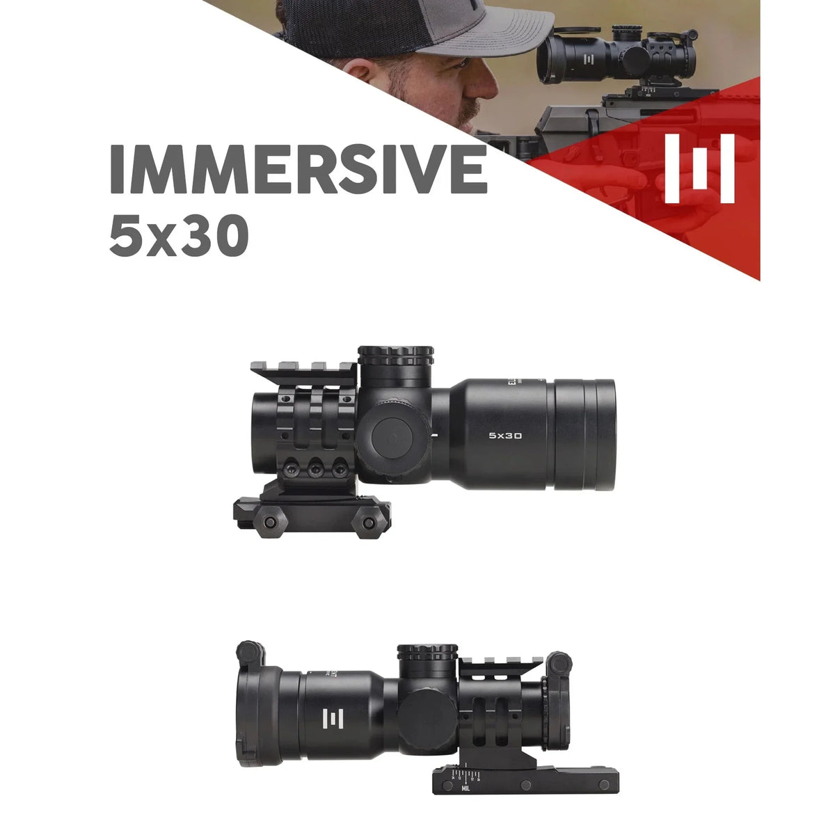 Element Optics Immersive Series 5x30 LPR-1D MRAD - Hunt The Night