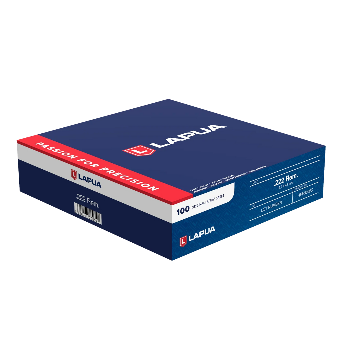 LAPUA BRASS 222 REM 100PK - Hunt The Night