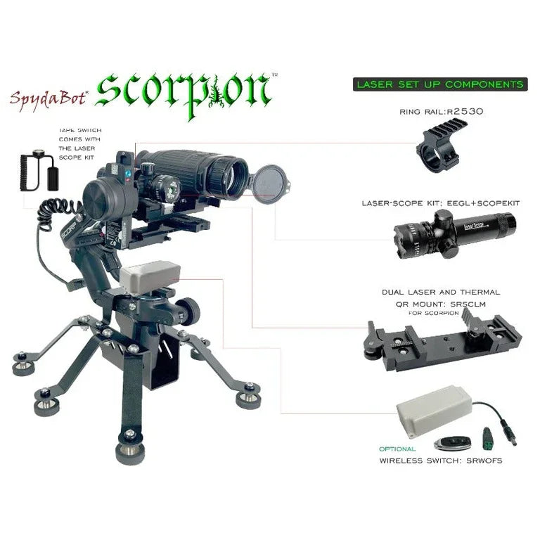 Laser - Green + Ring Rail + Battery (rechargeable) - Hunt The Night