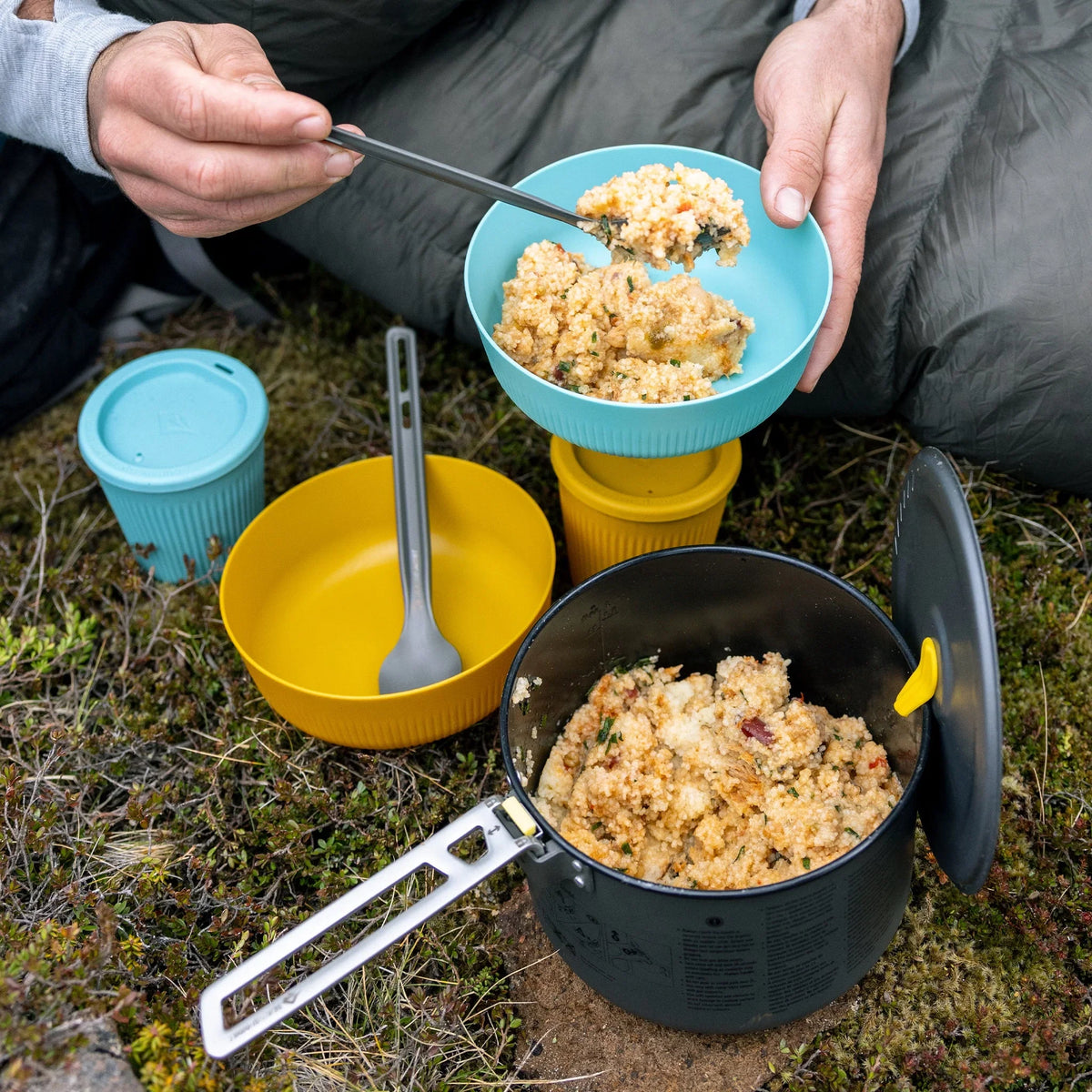 Frontier Ultralight Cutlery Set - Long Handle Spoon & Spork - Hunt The Night