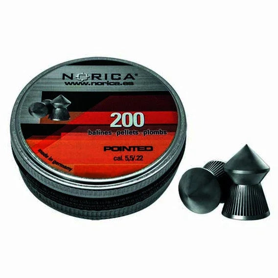 Norica Pointed Pellets .22 Cal 200 Pack - Hunt The Night
