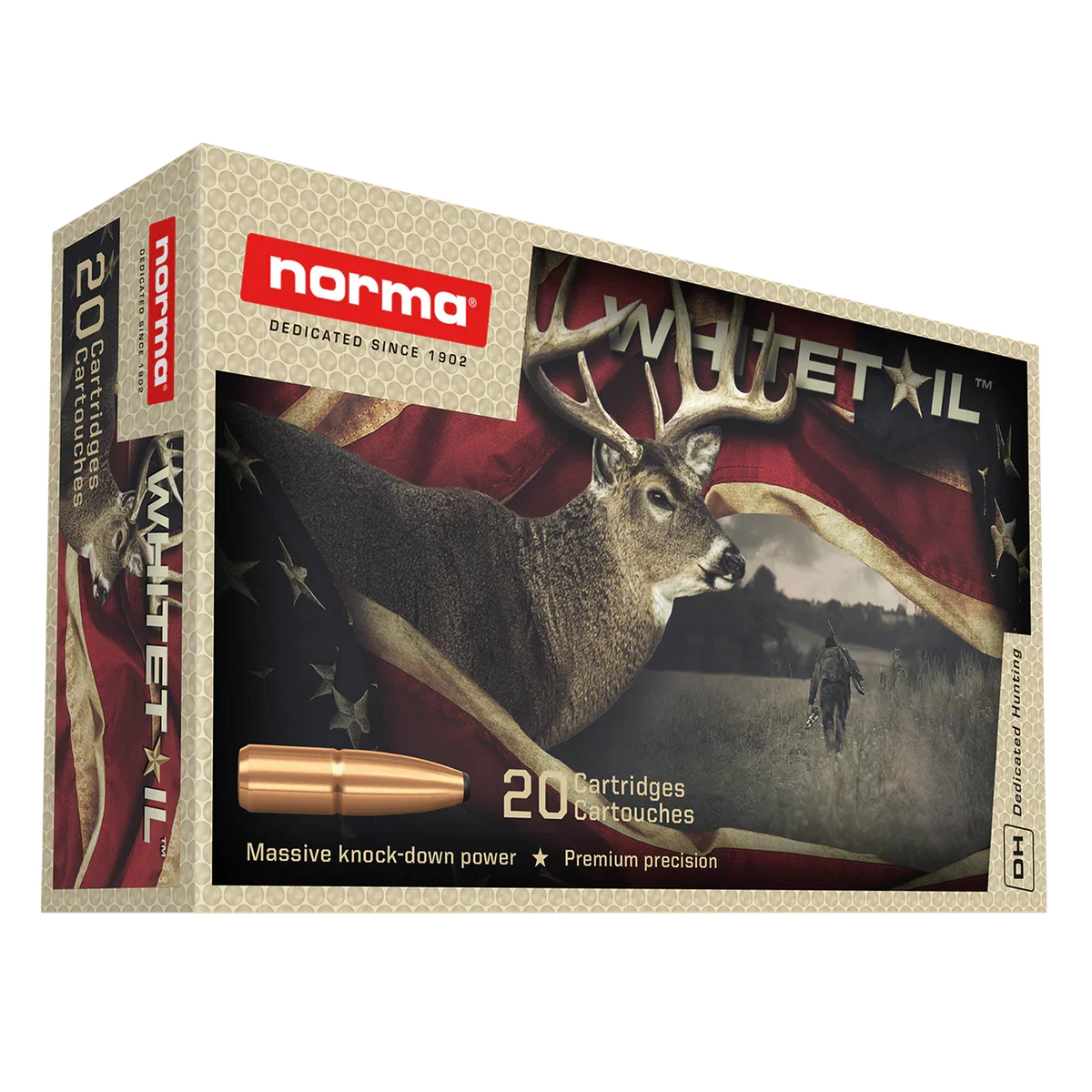 Norma 223 Rem 55gr Whitetail SP 20 Pack Ammunition