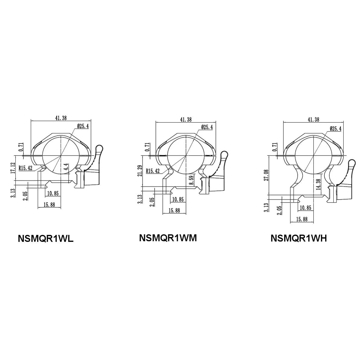 Nikko Stirling Weaver Steel Lok QD Rings - Hunt The Night