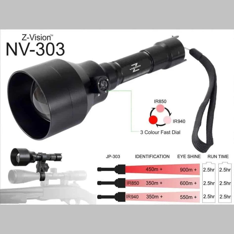 Z-Vision NV-303 3-in-1 IR Torch– Hunt The Night - Main Image