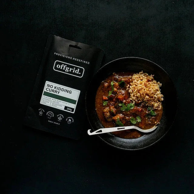 Offgrid no kidding curry heat & eat meal - 250gr