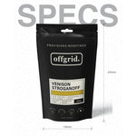 Offgrid venison stroganoff heat & eat meal - 250gr - Hunt The Night