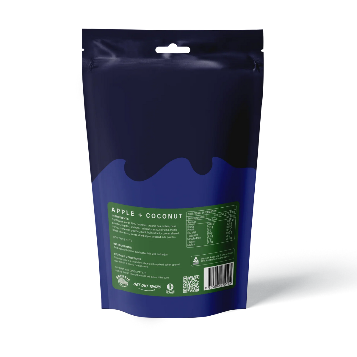 Offgrid breakie bowl apple + coconut - Hunt The Night