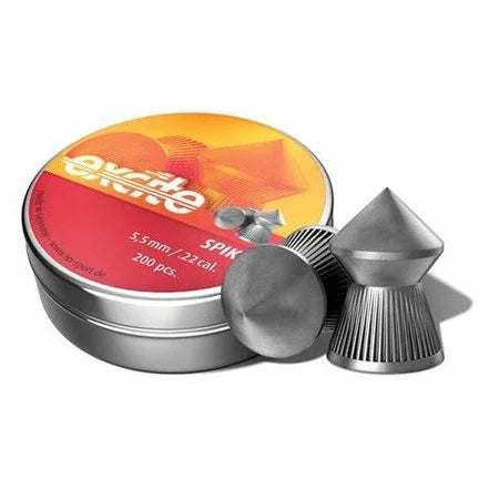 H&N Excite Spike Air Rifle Pellet .22 Cal 15.74gr - 200 Pack