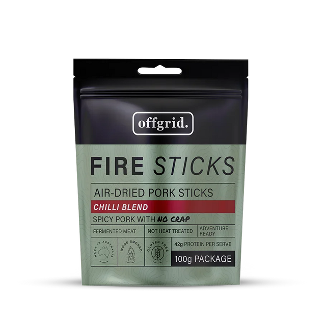 Offgrid wood smoked firesticks chilli