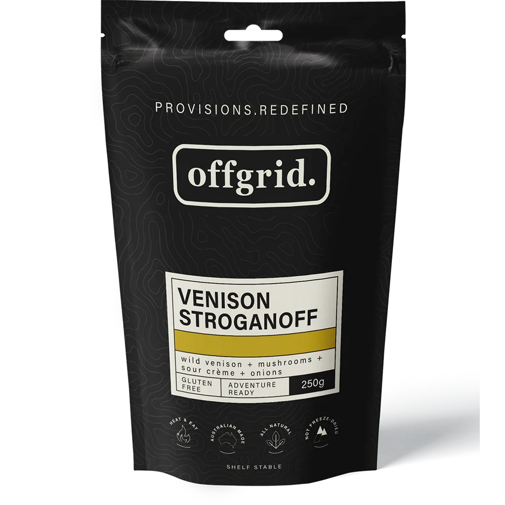 Offgrid venison stroganoff heat & eat meal - 250gr - Hunt The Night
