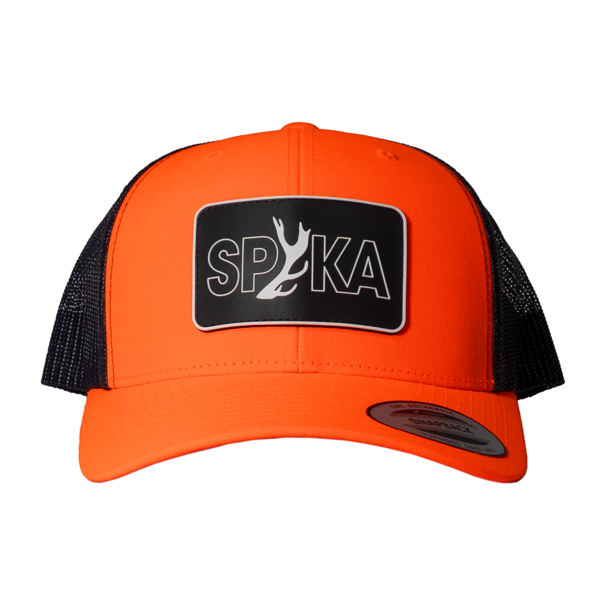 Spiker Patch Trucker Cap - Cast Antler - Blaze/Charcoal