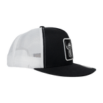 Spiker Patch Trucker Cap - High Country Sambar - Black/White