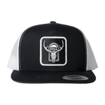 Spiker Patch Trucker Cap - High Country Sambar - Black/White