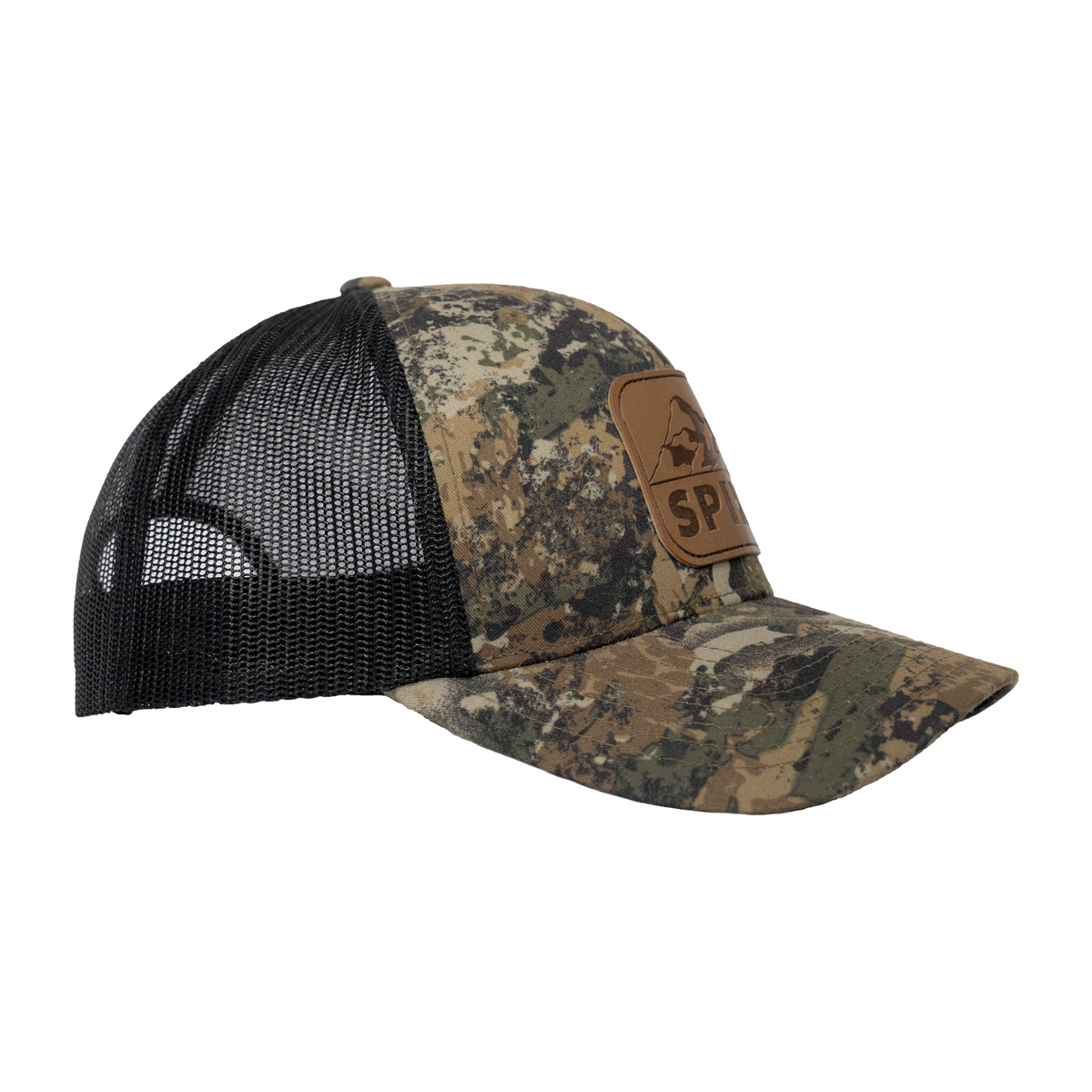Spiker Patch Trucker Cap - Mountain - Camo/Black