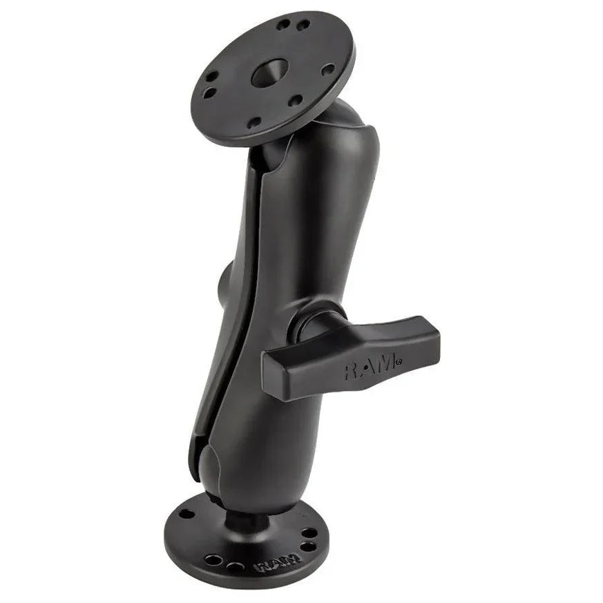 RAM-101U - RAM® Double Ball Mount with Two Round Plates - Hunt The Night