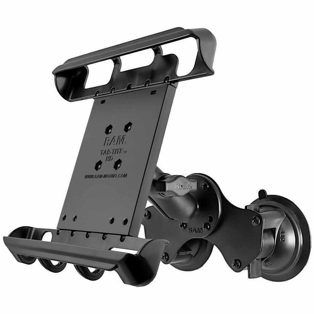 Ram Double Suction With Cradle For 10" Tablets