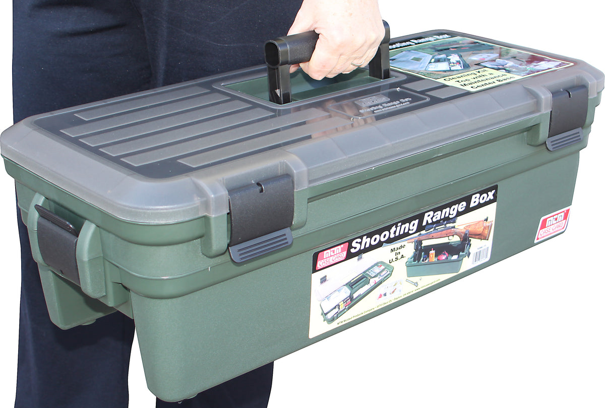 MTM Case Gard Shooting Range Box and Maintenance Kit For Rifle Shotgun Cleaning