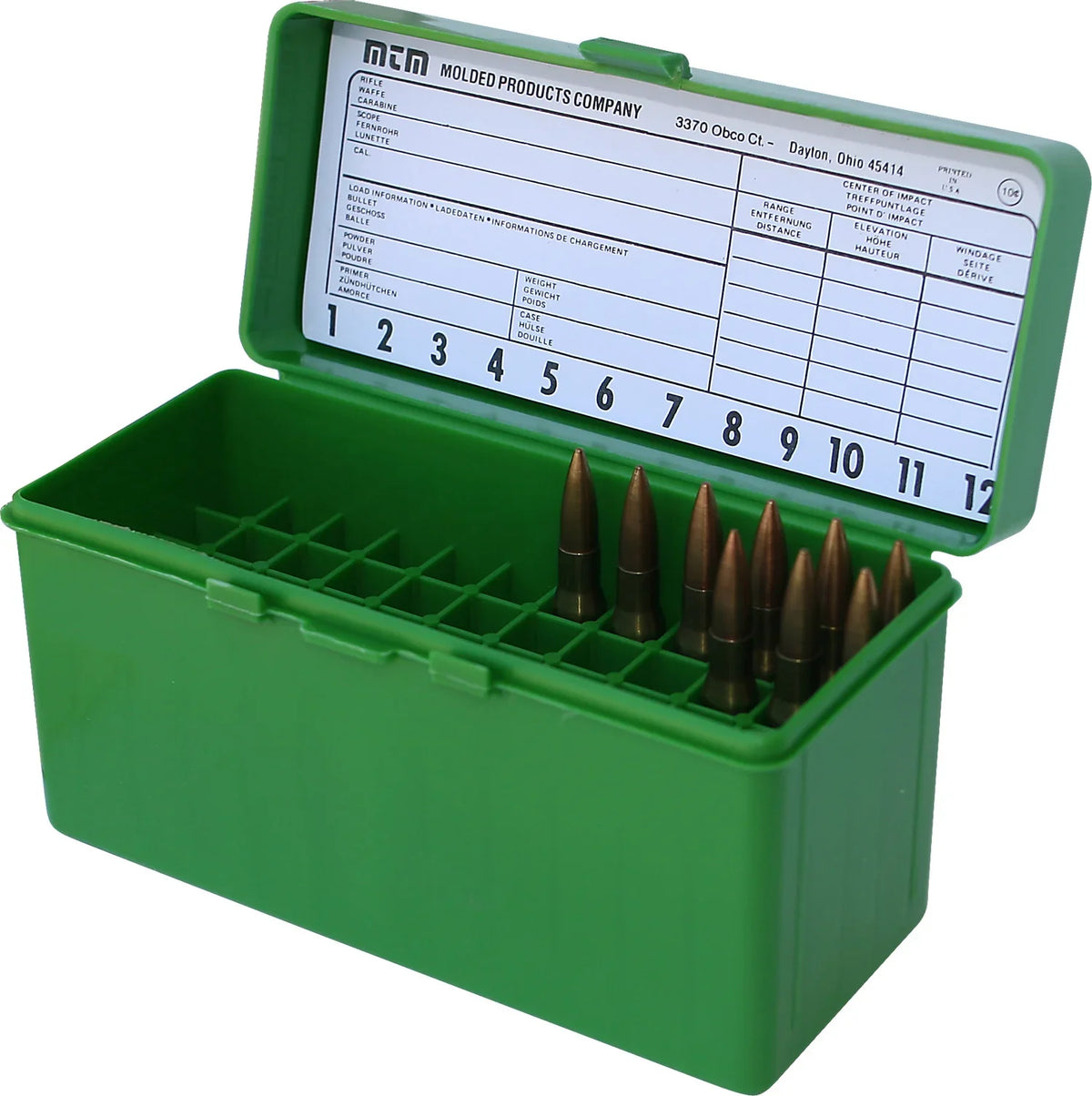 MTM 60 RD HINGED AMMO BOX 30-06/270