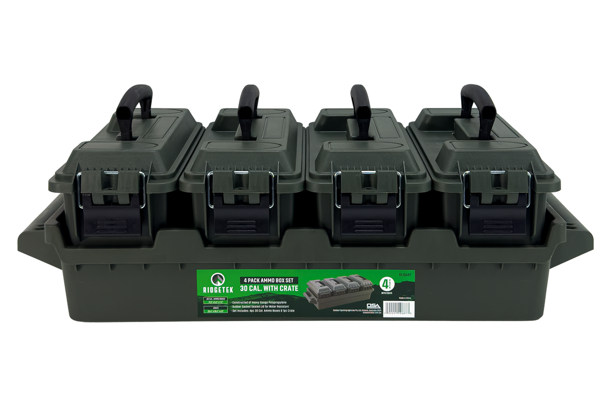 Ridgetek Ammo Crate Utility Box Dark Earth Inc Padlock