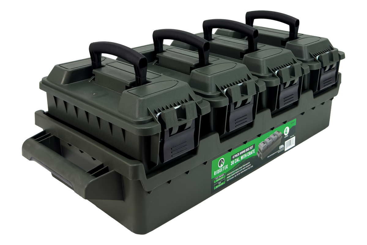Ridgetek Ammo Crate Utility Box Dark Earth Inc Padlock