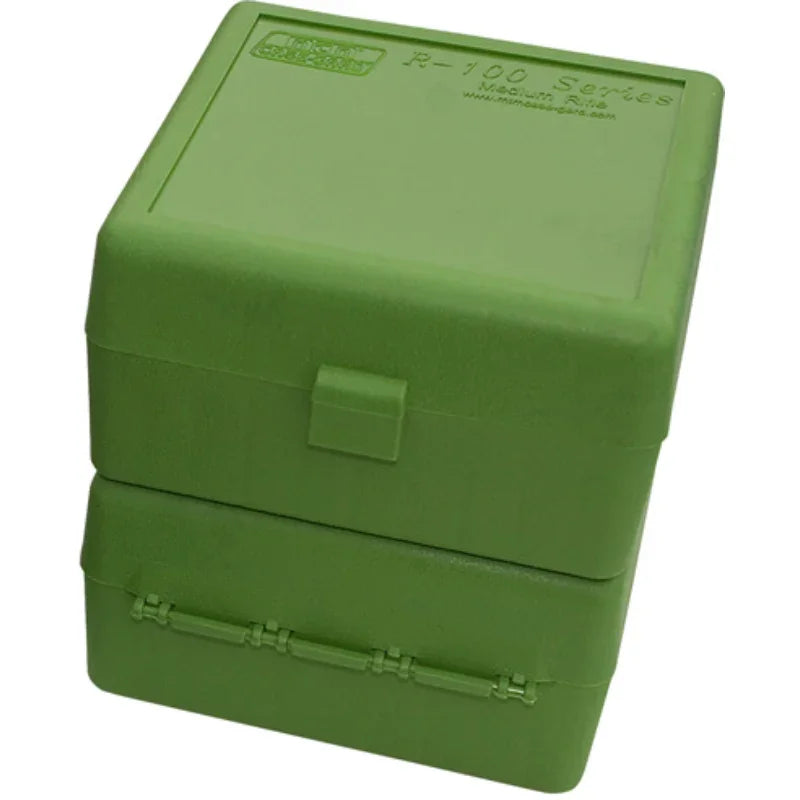 MTM 100 RD FLIP TOP AMMO BOX 22-250/243/308/220 SWIFT