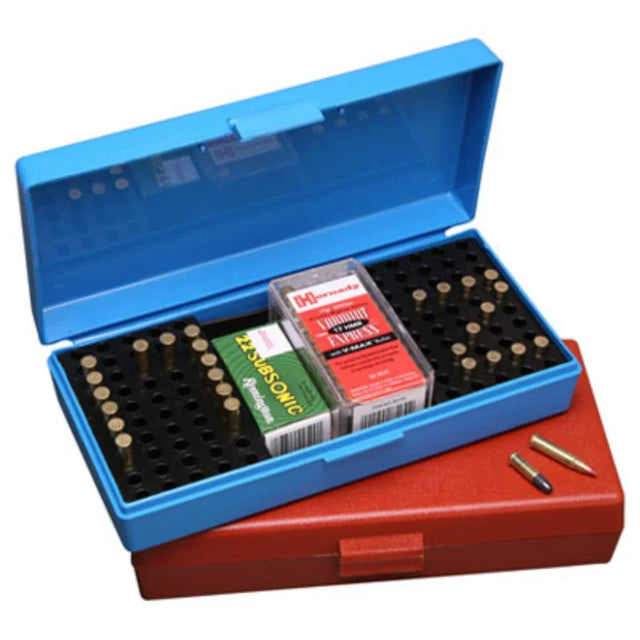 Mtm 200 Rd Flip Top Ammo Box 22lr Blue