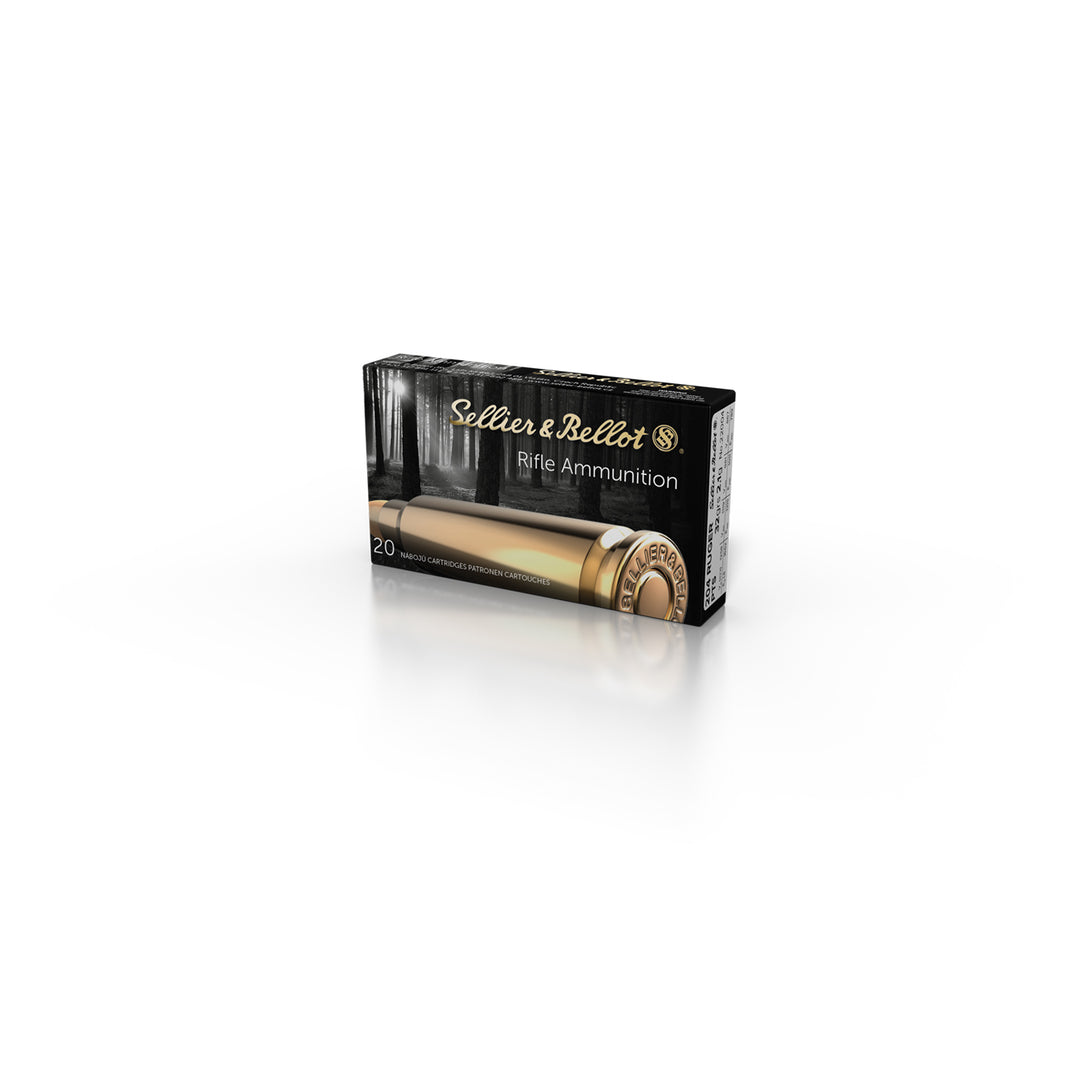Sellier and Bellot 32gr PTS Tip 204 Ruger - Centrefire Ammo - 20 Rounds