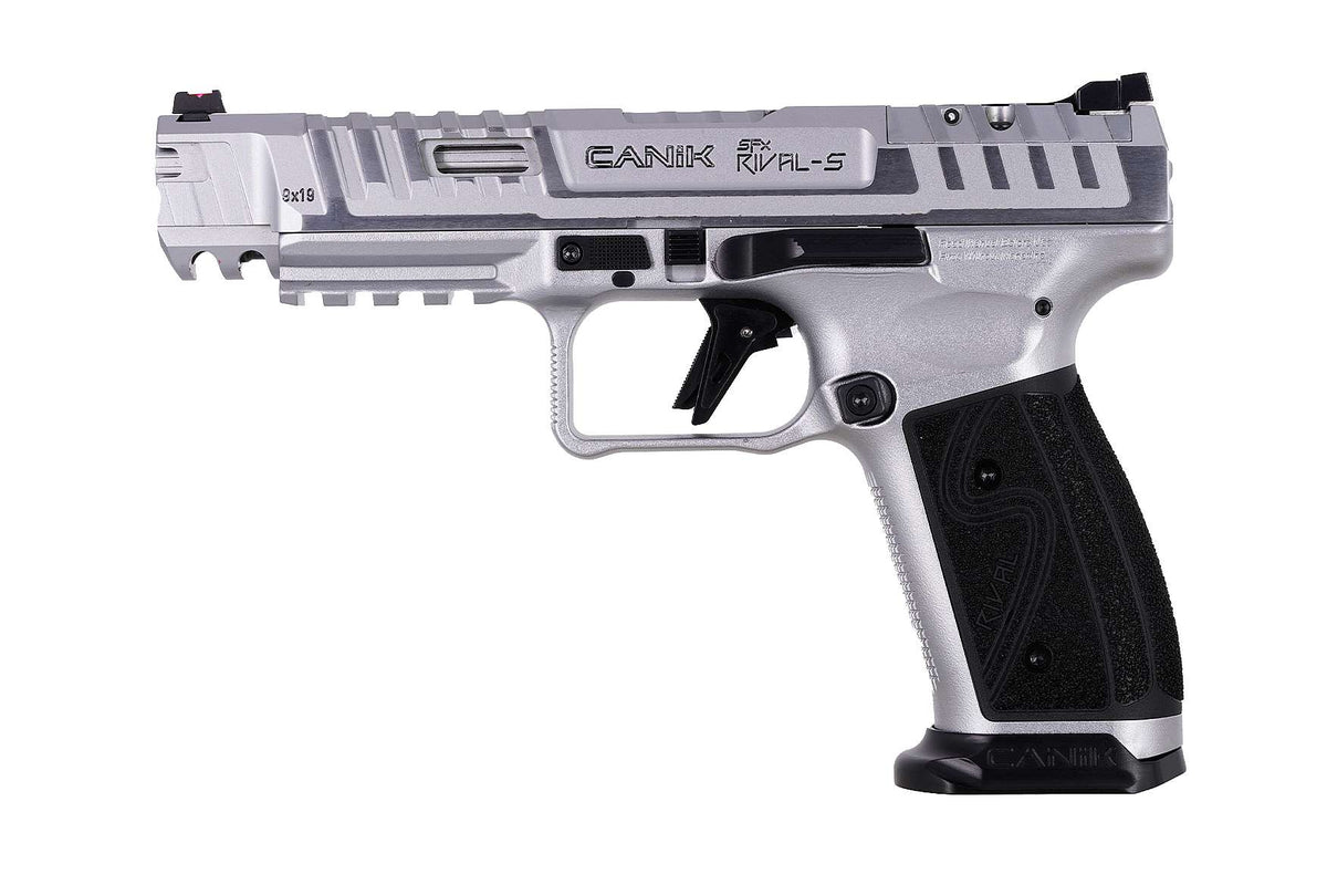 Canik SFx RIVAL-S 9mm Pistol - Chrome 10 RND With 3x Magazines