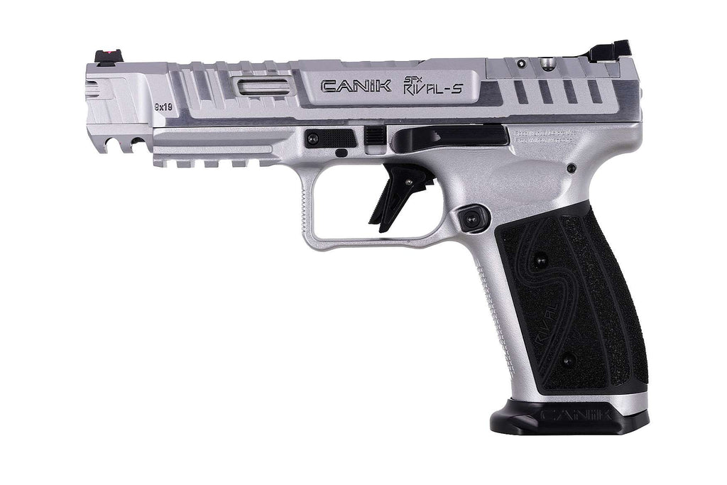Canik SFx RIVAL-S 9mm Pistol - Chrome 10 RND With 3x Magazines