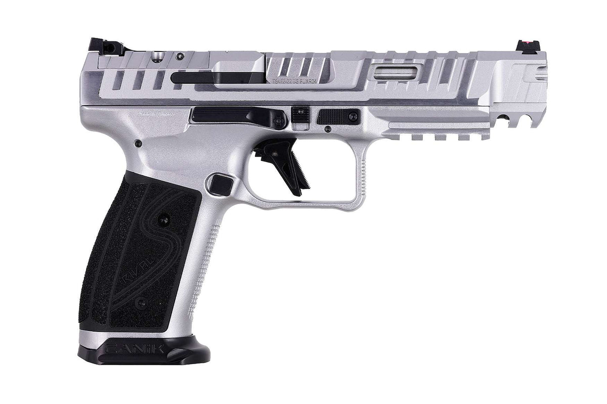 Canik SFx RIVAL-S 9mm Pistol - Chrome 10 RND With 3x Magazines