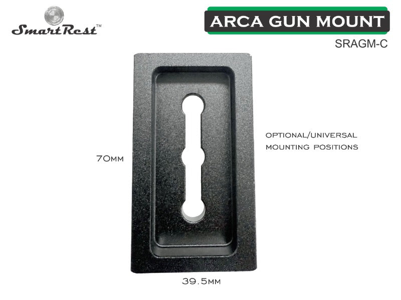 SmartRest Arca Gun Mount Plate for contoured stock (curved)