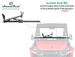 SmartRest Slider Bar 80cm Bolt-on with Gun Cradle