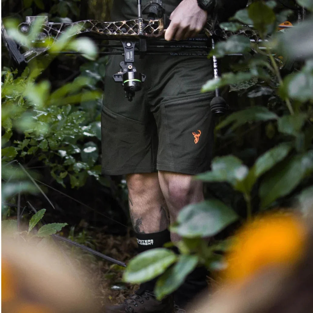 HUNTERS ELEMENT SPUR SHORTS - FOREST GREEN - Hunt The Night