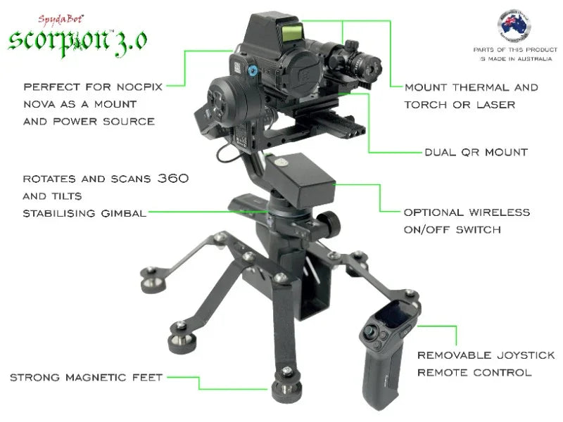 SpydaBot SCORPION 3.0 for Roof Mounting Thermals