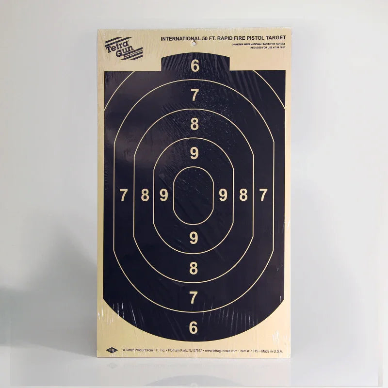 Tetra Paper Target International 50Ft Rapid Fire Target