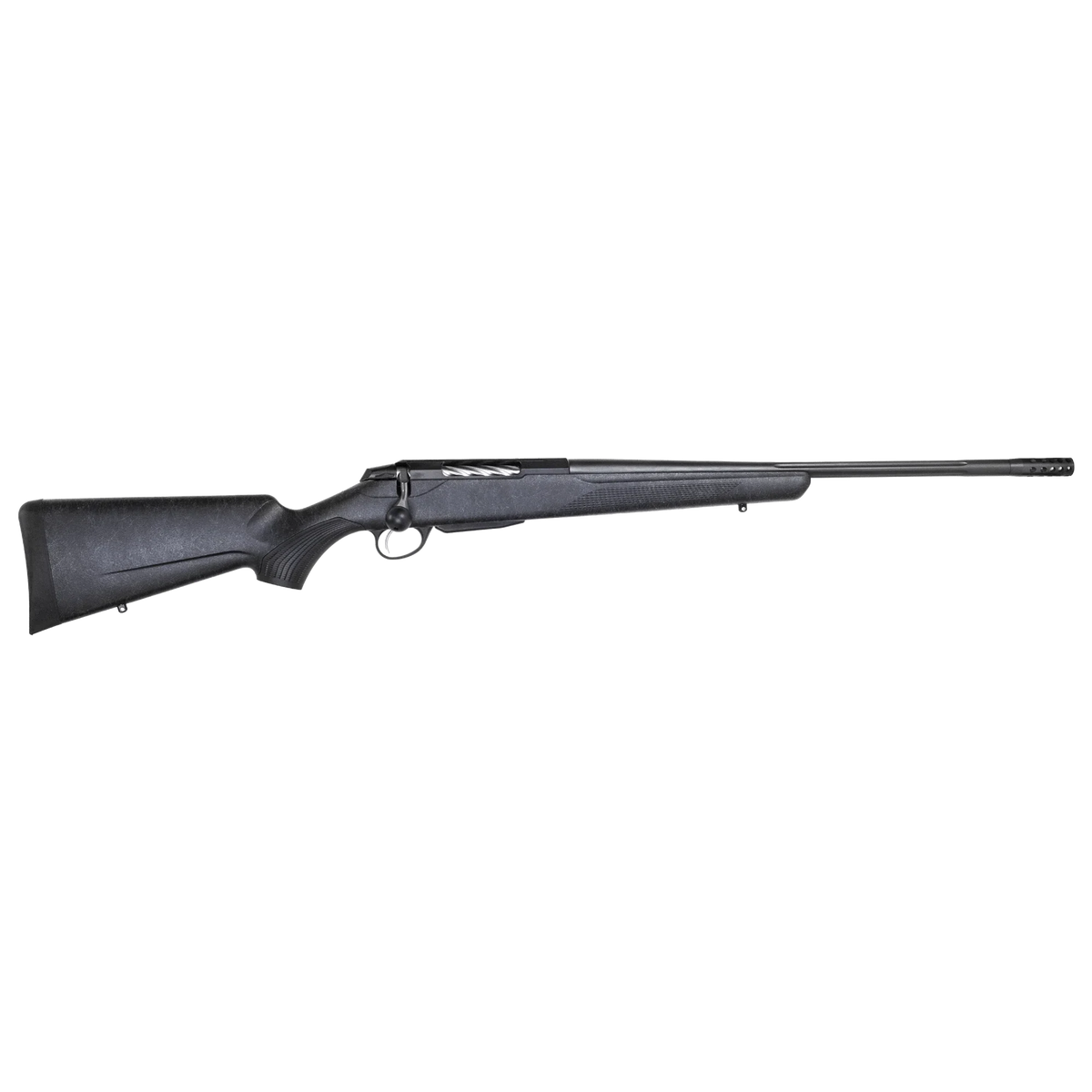 T3x Lite Roughtech Black Stainless 308 Win Muzzle Brake 22.4" D18