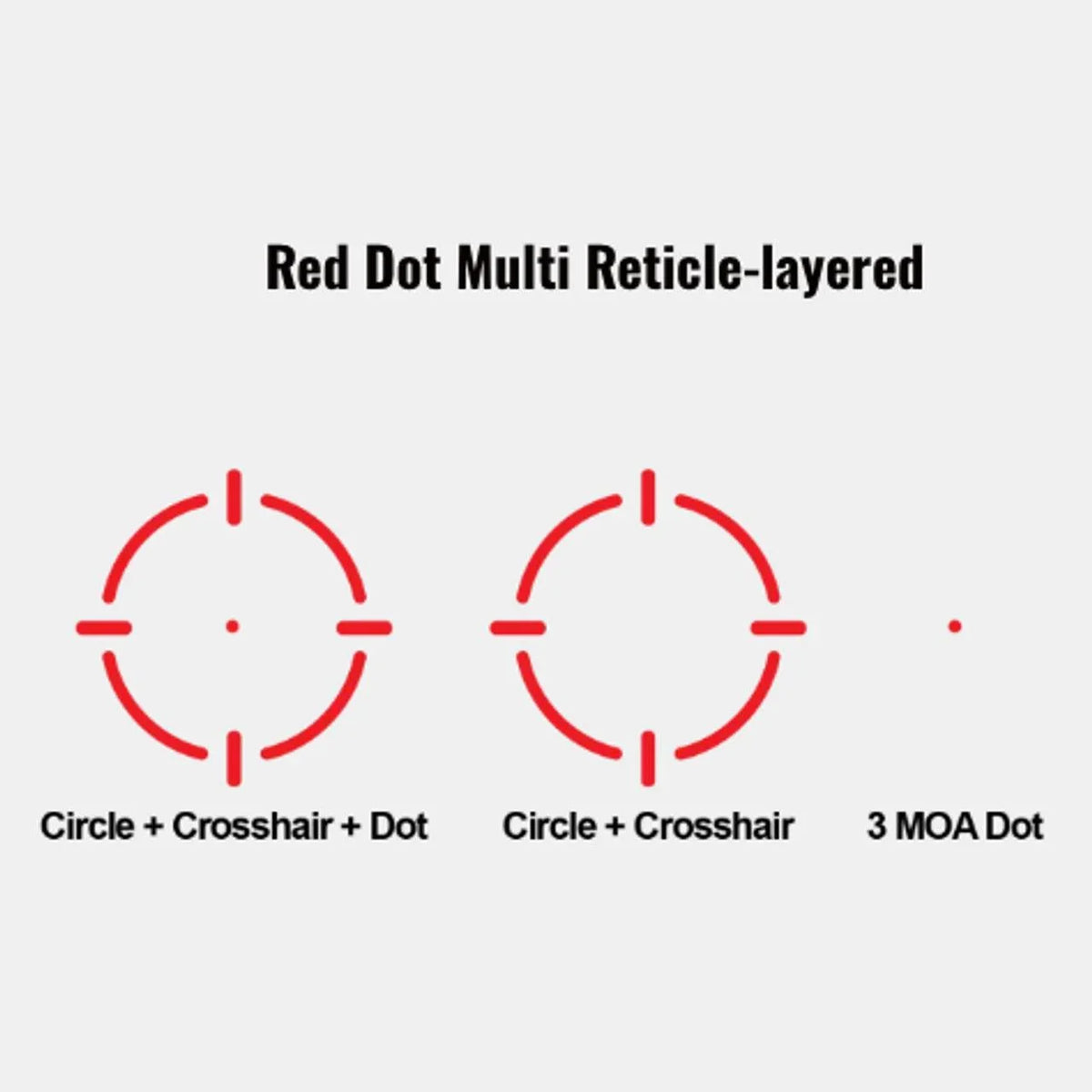 ZEROTECH THRIVE HD MULTI RETICLE HIGH REFLEX RED DOH