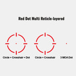 ZEROTECH THRIVE HD MULTI RETICLE HIGH REFLEX RED DOH