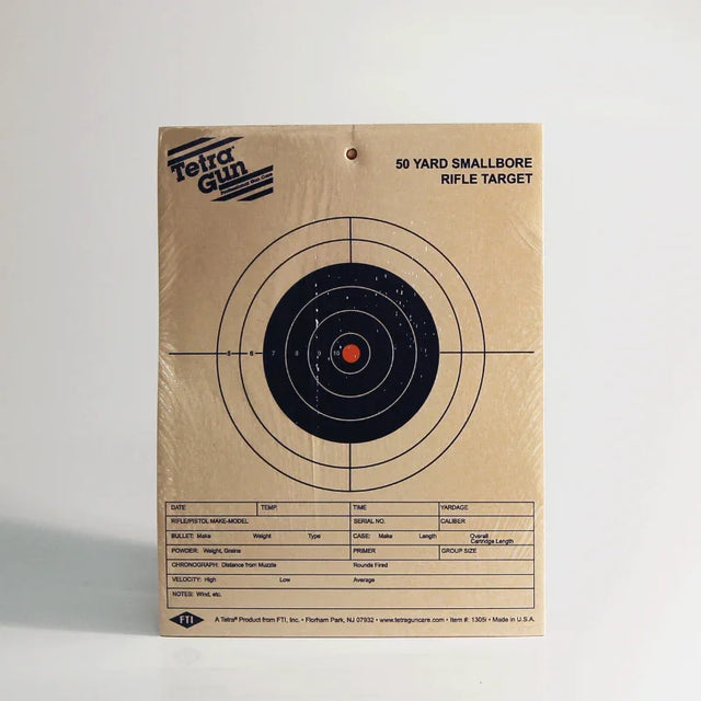 Tetra Paper Target 50yd Smallbore Rifle Target - 10 Pack