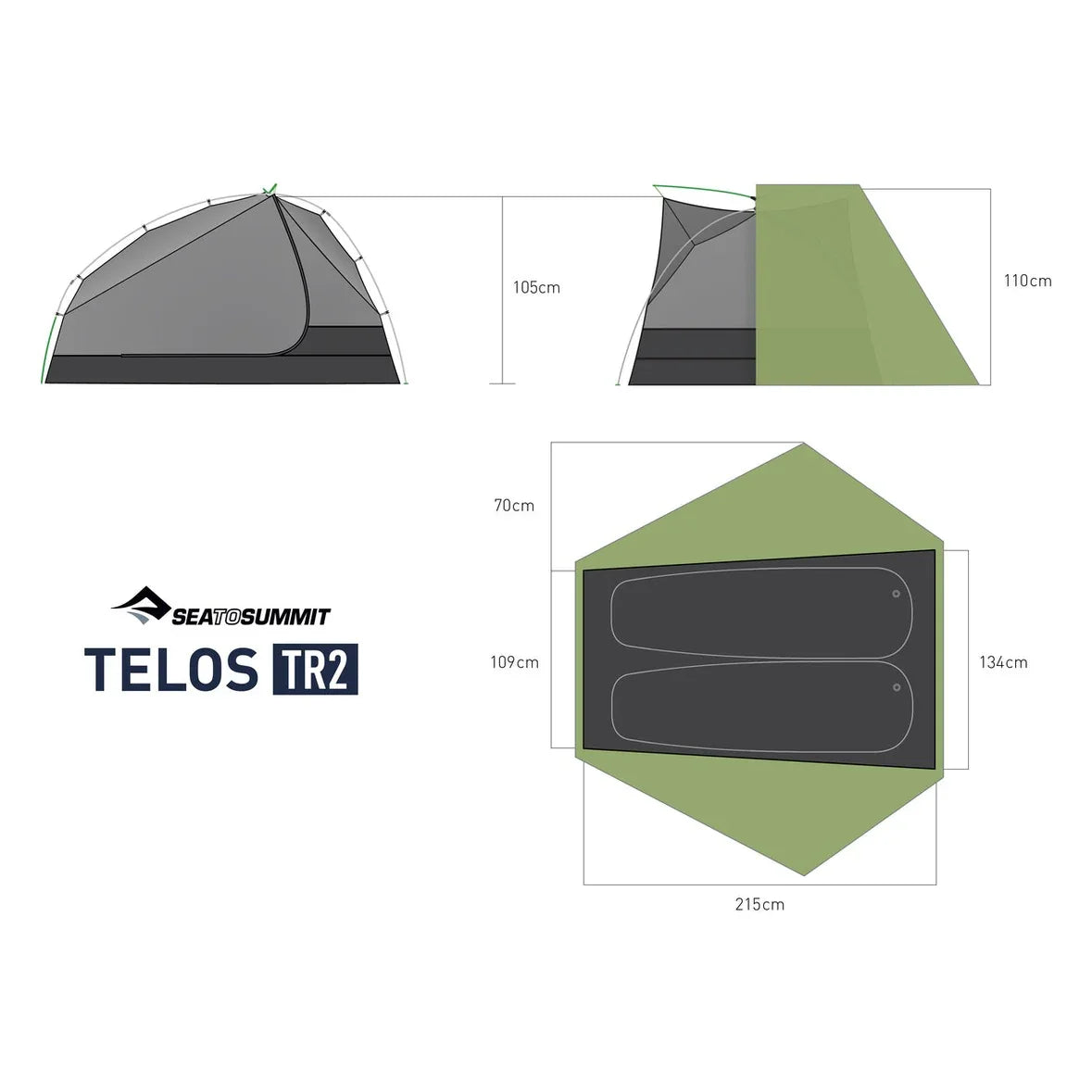 Telos Freestanding Ultralight Tent - Hunt The Night