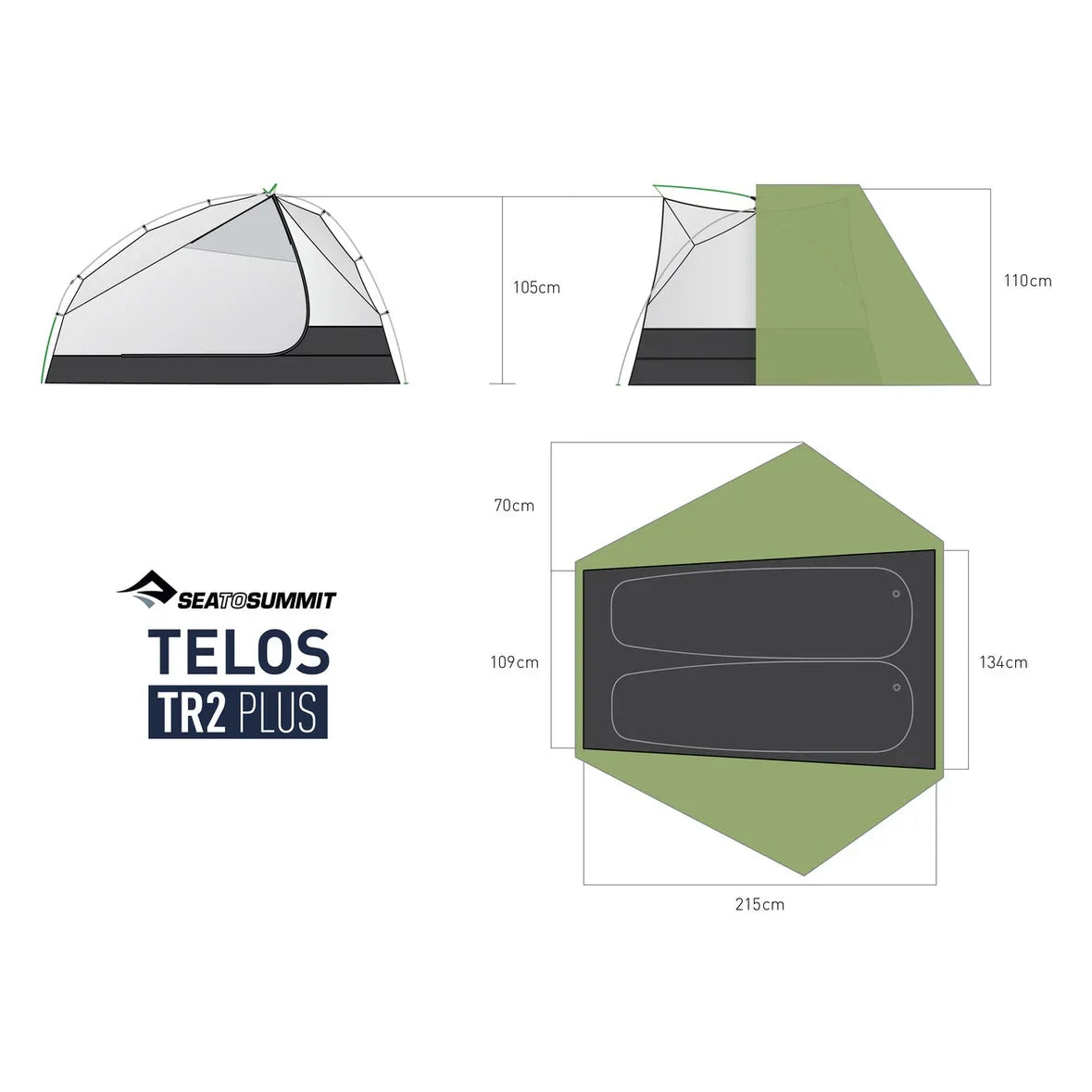 Telos Plus Freestanding Ultralight Tent - Hunt The Night