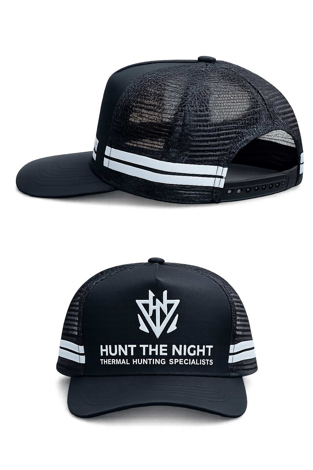 Hunt the Night Trucker Cap - Black/White