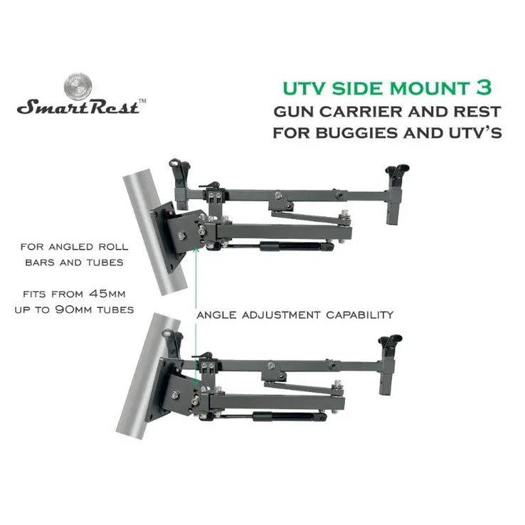 SmartRest UTV Gun Rack - Side Mount 3 - Hunt The Night