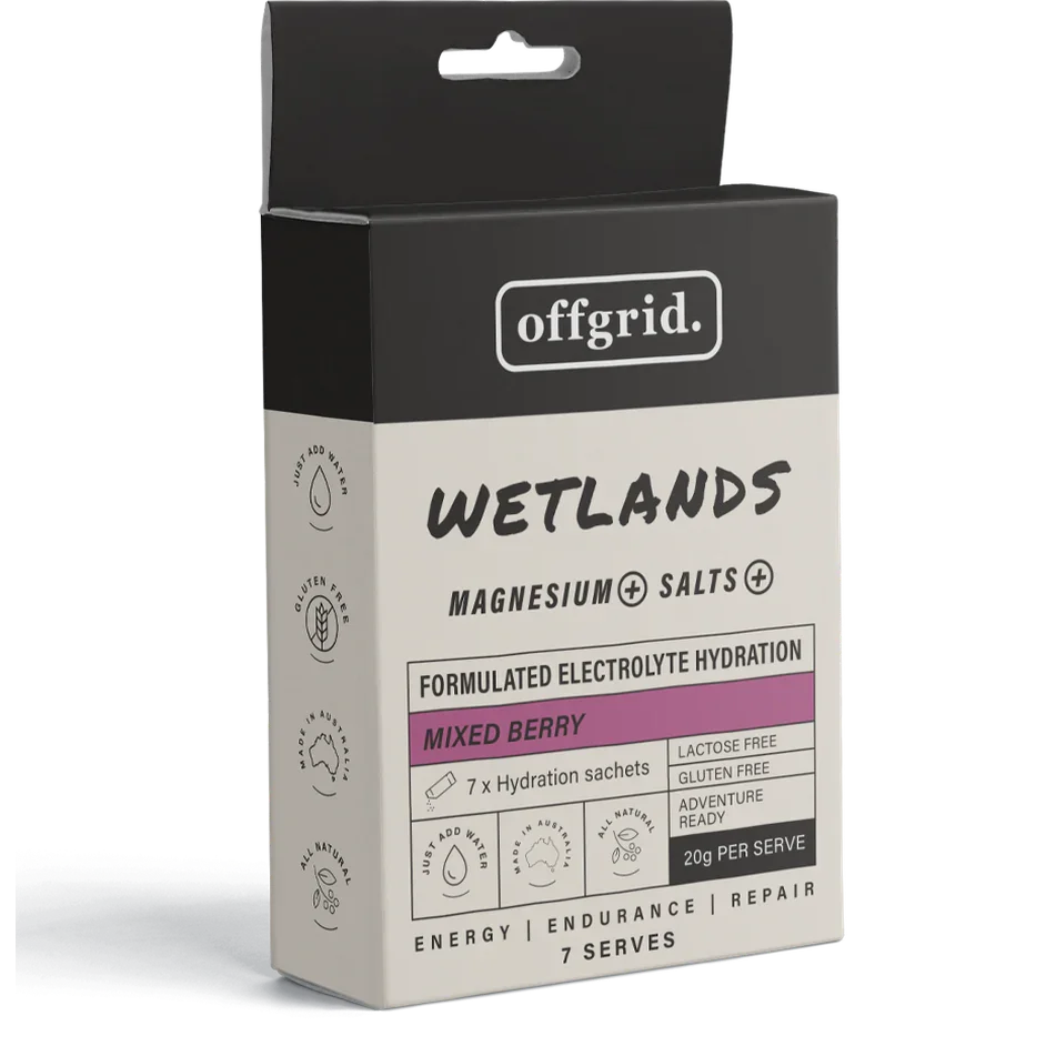 wetlands - formulated hydration drink mixed berry flavour - Hunt The Night