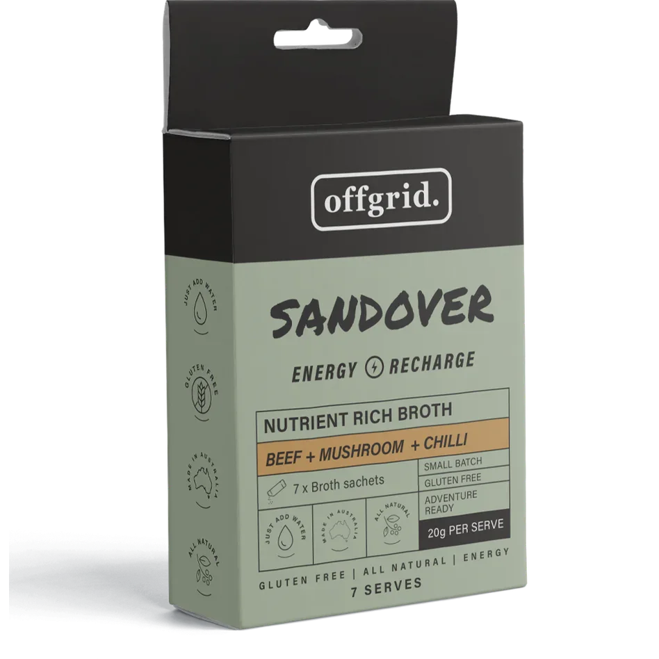 Offgrid sandover - nutrient rich broth - Hunt The Night