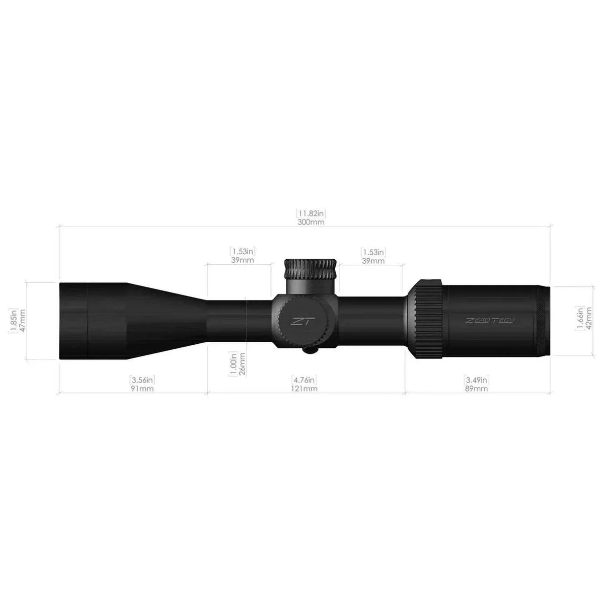 ZEROTECH VENGEANCE 3-12X40MM ZEROPLEX SCOPE - Hunt The Night