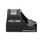 Holosun HE407C-GR X2; Miniature Reflex Sight; 2 MOA Dot; Solar/Battery - **GREEN**