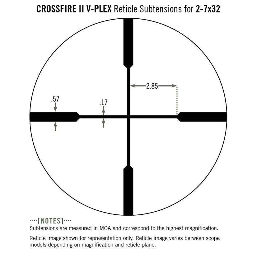 VORTEX CROSSFIRE 2-7X32 V-PLEX MOA - Hunt The Night