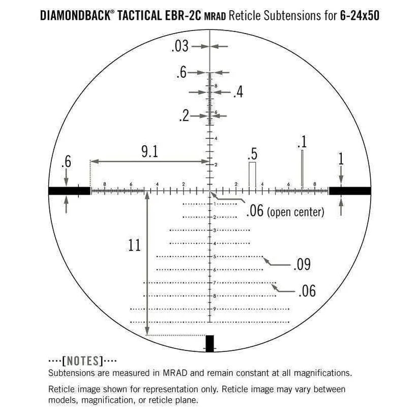VORTEX DIAMONDBACK TACTICAL 6-24X50 FFP MRAD - Hunt The Night